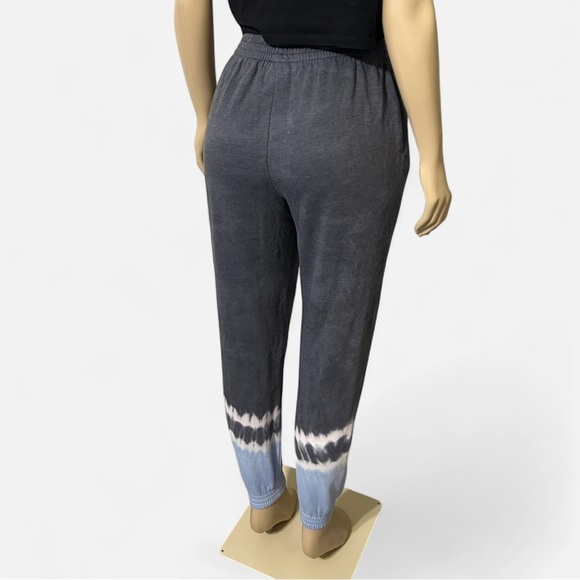 PINK Victoria's Secret Gray and Blue Joggers with Tapered Ankle - Picture 3 of 4